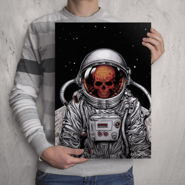 Skull astronaut Print